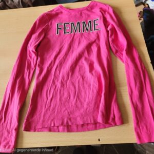 Roze longsleeve, maat 146/152, merk Name It
